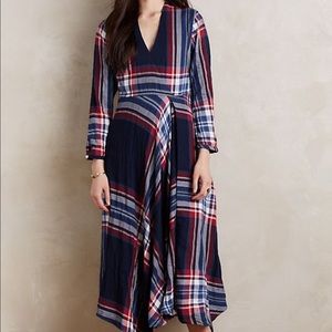 Anthropologie Tartan Dress